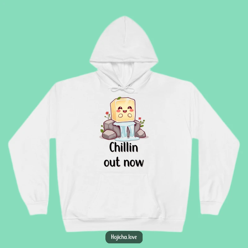 Cozy Funny Hojicha Ice Cube Hoodie: Your Warm Giggle Companion