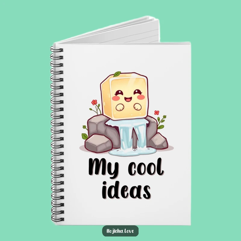 Funny Hojicha Ice Cube Notebook: Jot Down Cool Ideas with Giggles