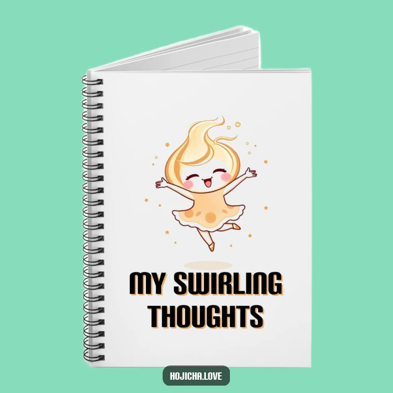 Funny Hojicha Latte Art Notebook: Jot Down Elegant Ideas