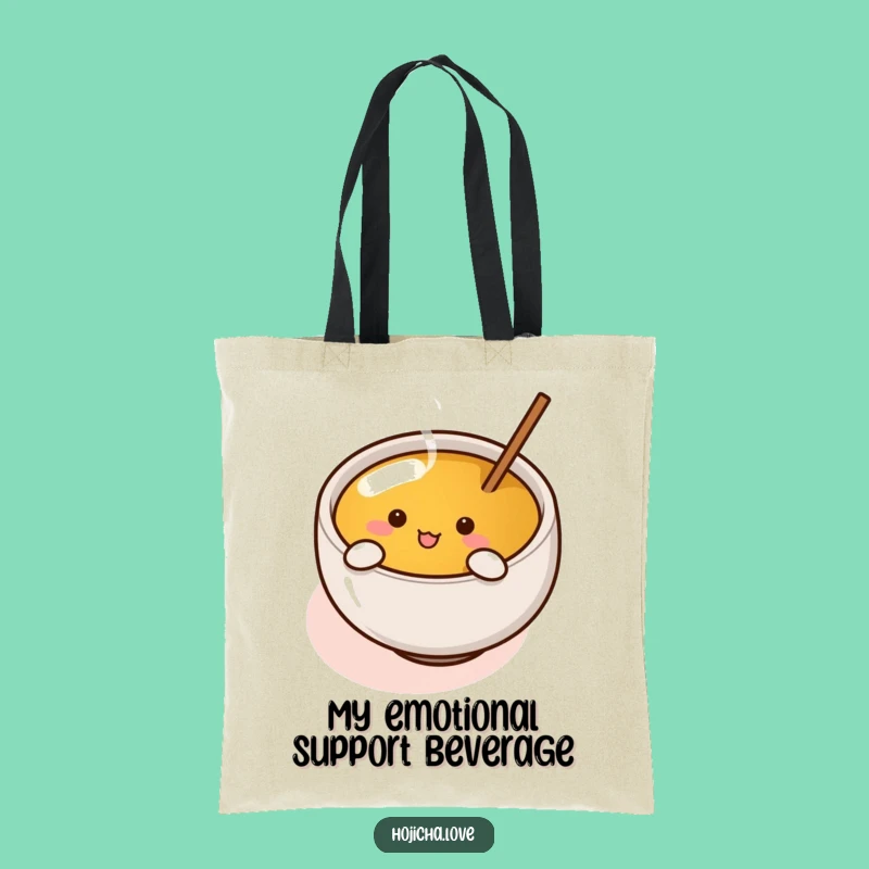 Funny Hojicha Cup Tote Bag - Enthusiastic Stirrer for Shopping Gifts